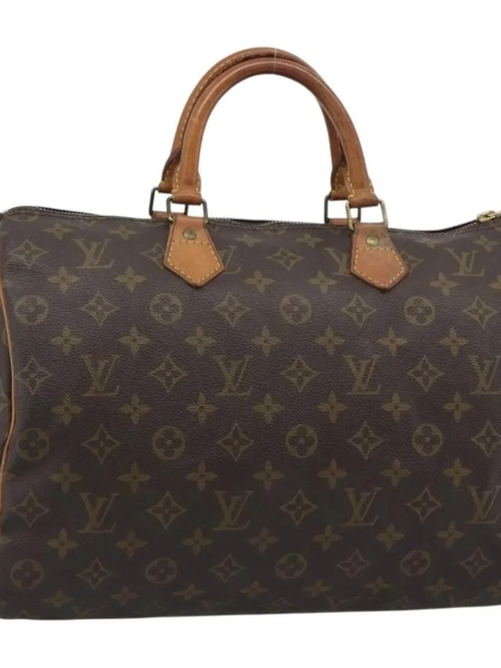 LOUIS VUITTON Monogram Speedy 35 Hand Bag M41524 LV Auth 187939A
